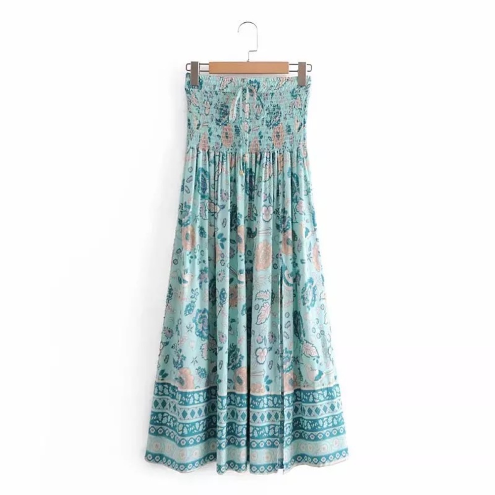 Bohemian floral skirt